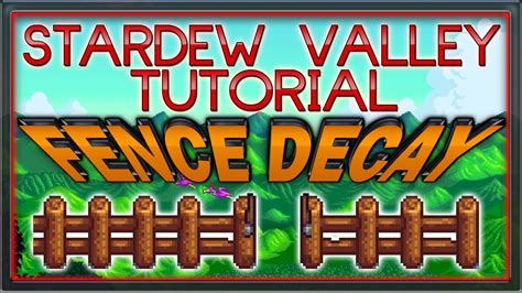 Fence Decay is a Negative Play Experience IMO : .